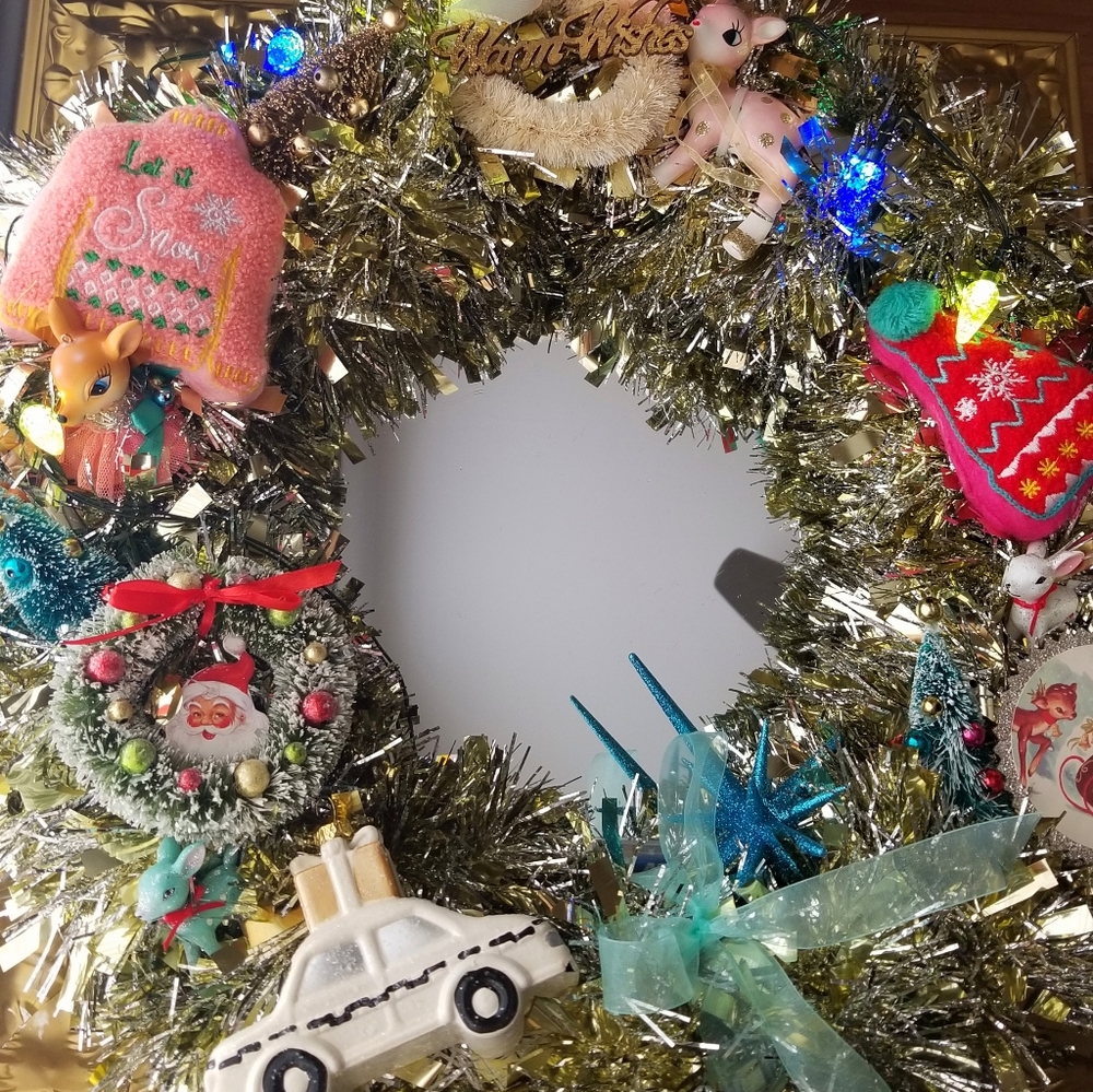 ❗MCM Retro Style Tinsel Wreath❗
